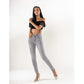 Jean push up gris clair slim avec cinq poches